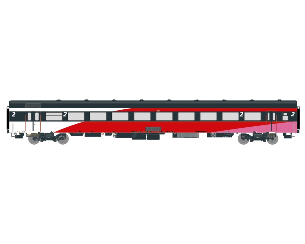 NS ICRm Fyra 1 (Amsterdam - Brussel) für die Hsl-Strecke eingesetzt Endwagen B(W