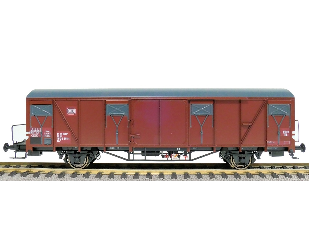 DB Gbs 254 Nr. 150 6 351 Güterwagen Bremserbühne mit DB Emblem mit Farbflächen E