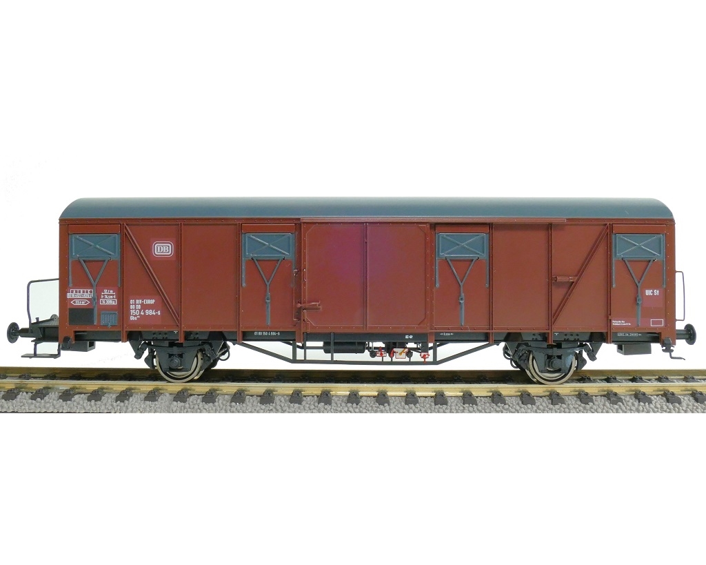 DB Gbs 254 Nr. 150 4 984 Güterwagen Bremserbühne mit DB Emblem mit Farbflächen E