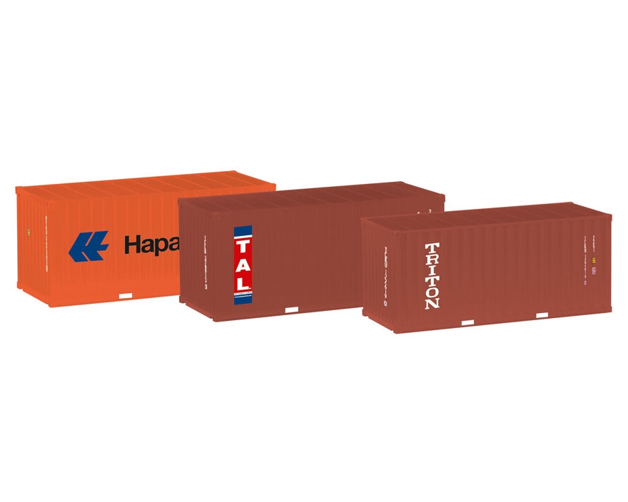3x 20ft. Container Hapag Lloyd, TAL, Triton