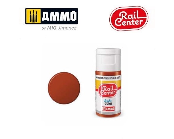 RAIL CENTER ACRYLIC FREIGHT RED 15ML