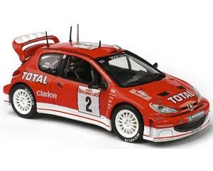 Peugeot 206 WRC 2003 rood